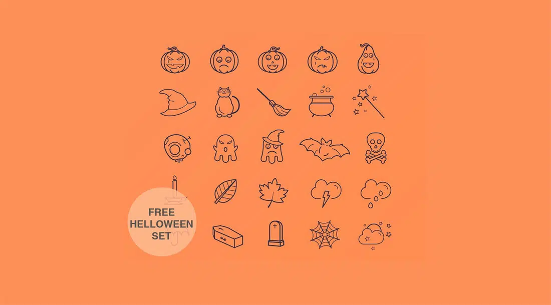 25 25 ikon Halloween gratis