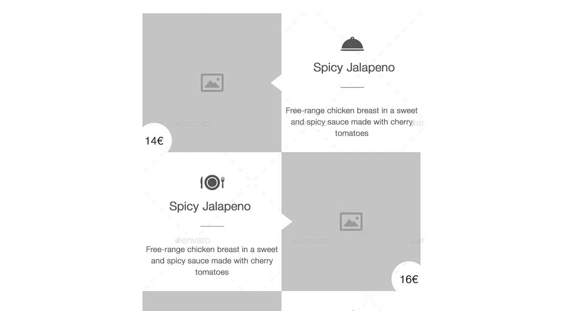 4 Food App UI & Wireframe-Kit