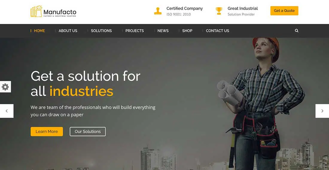 10 Manufacto Factory & Industrial WordPress Theme