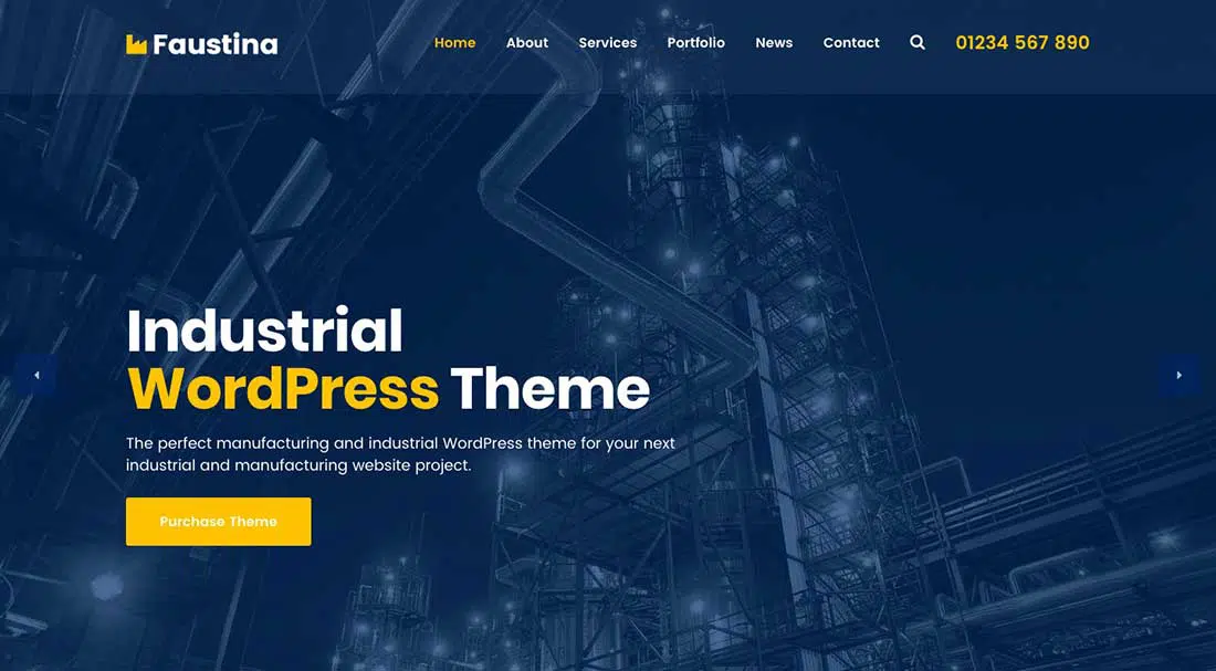 20 Faustina - Tema WordPress industriale