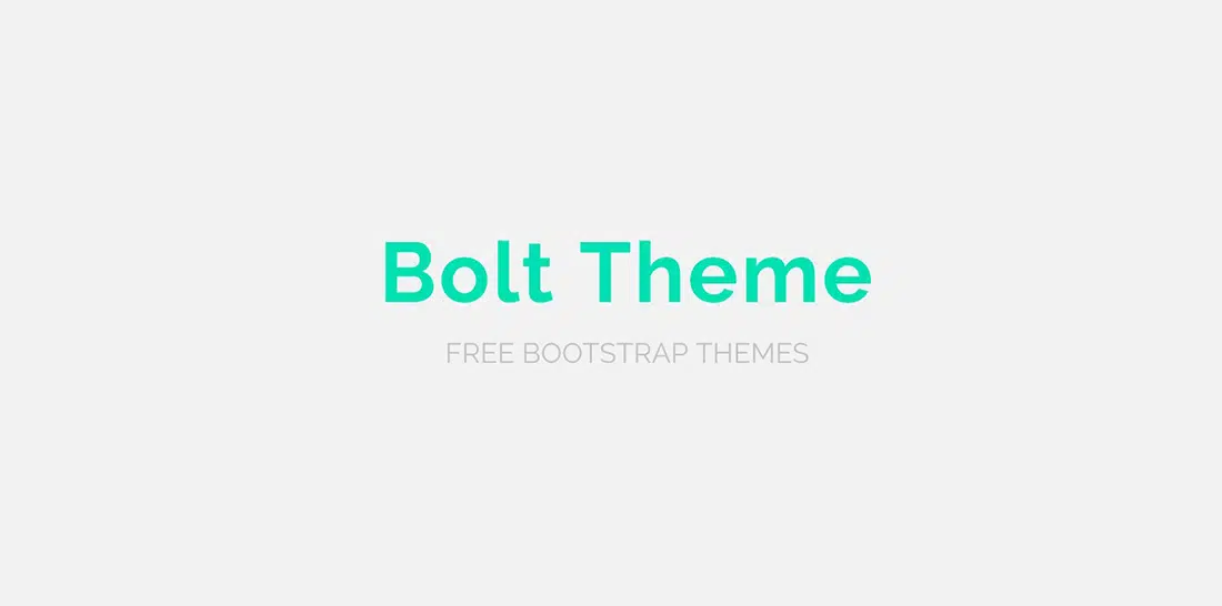 ธีม Boostrap ฟรี 18 Bolt