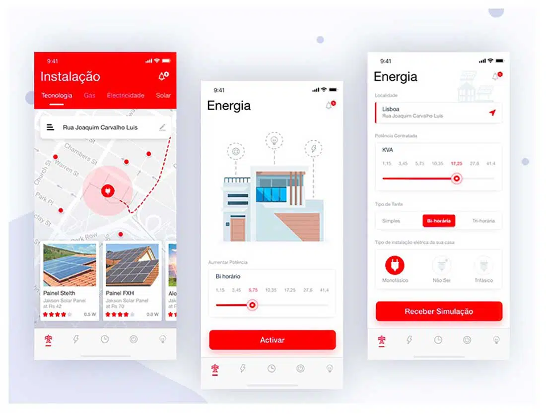 15 Contoh Desain Material Aplikasi SmartEnergy Ios