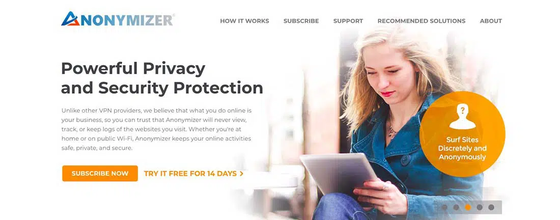 9 Anony Mizer Servidor Proxy Web Gratuito