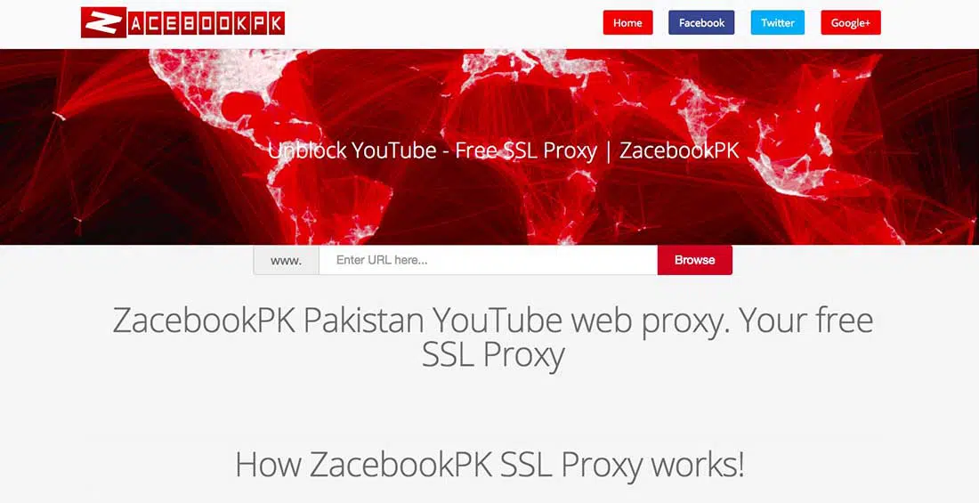 19 Darmowy internetowy serwer proxy Zacebook