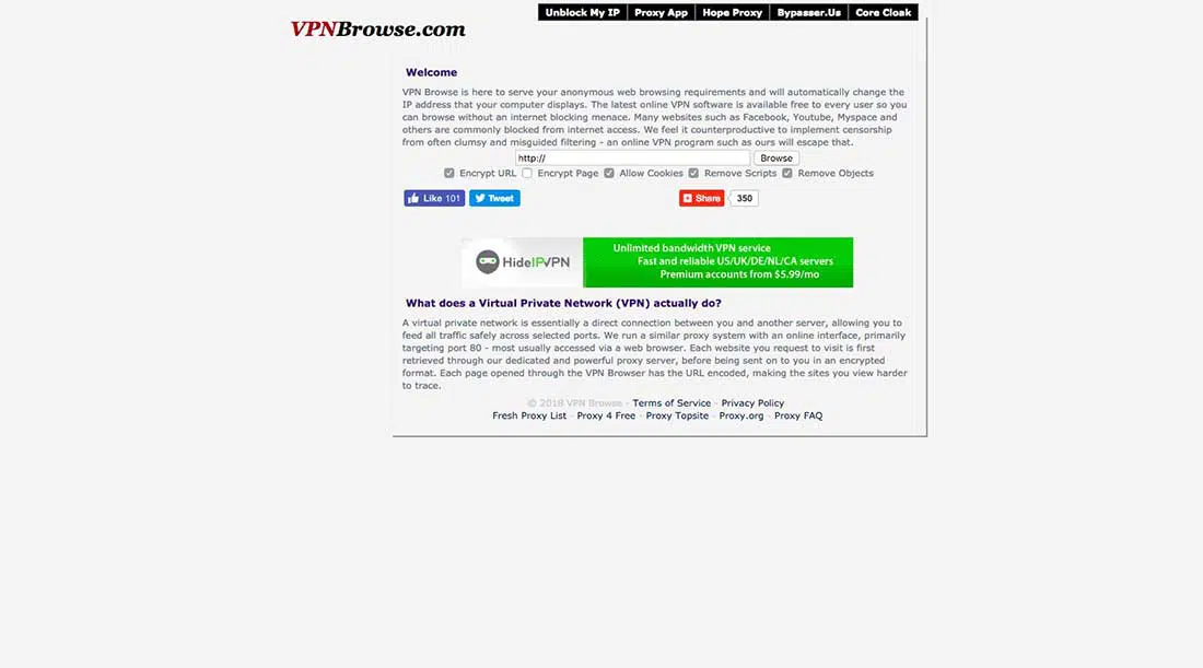 14 VPN Jelajahi Server Proxy Web Gratis