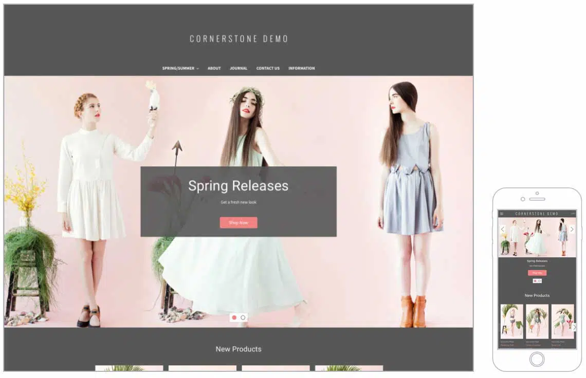 Cornerstone Bold Free Bigcommerce Themes