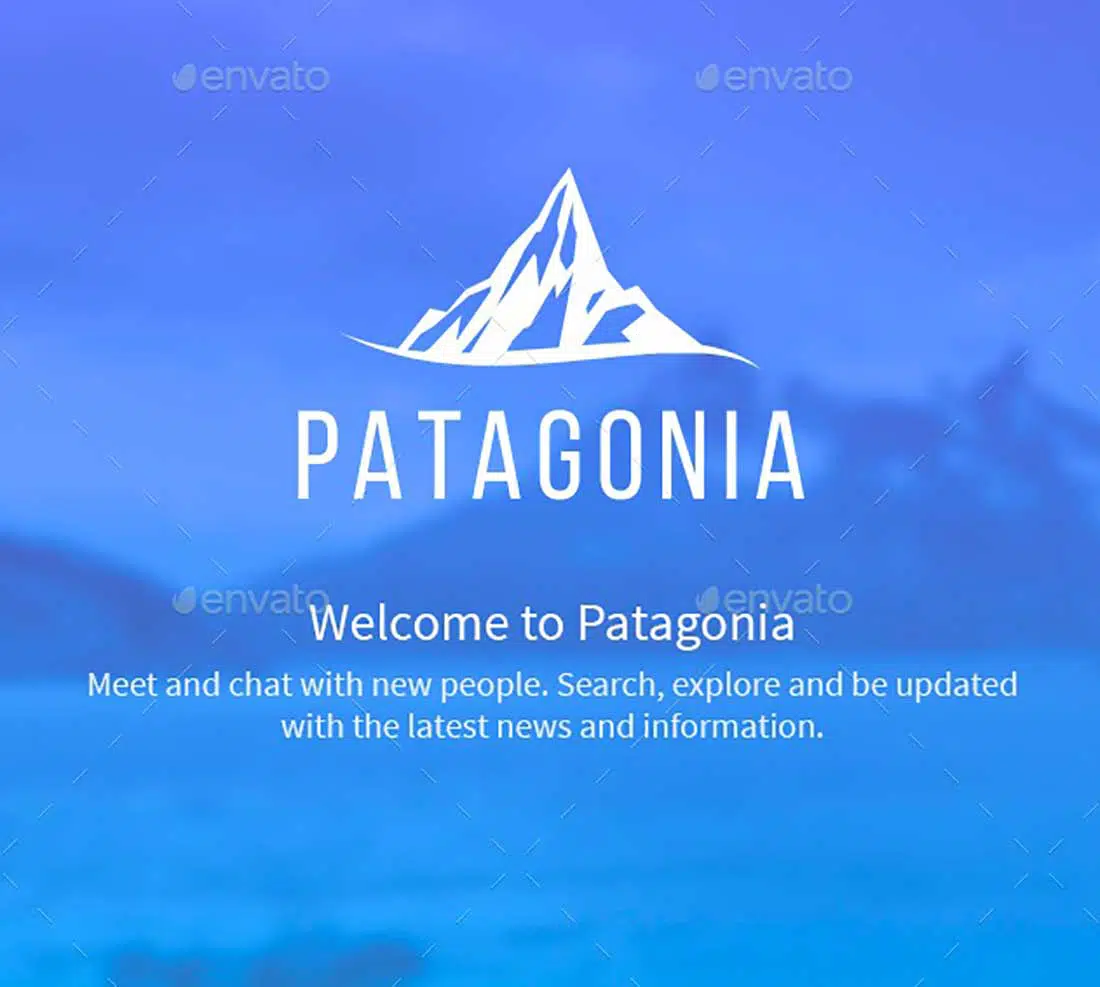 12 Patagonia - UI Aplikasi Seluler iOS yang Kuat