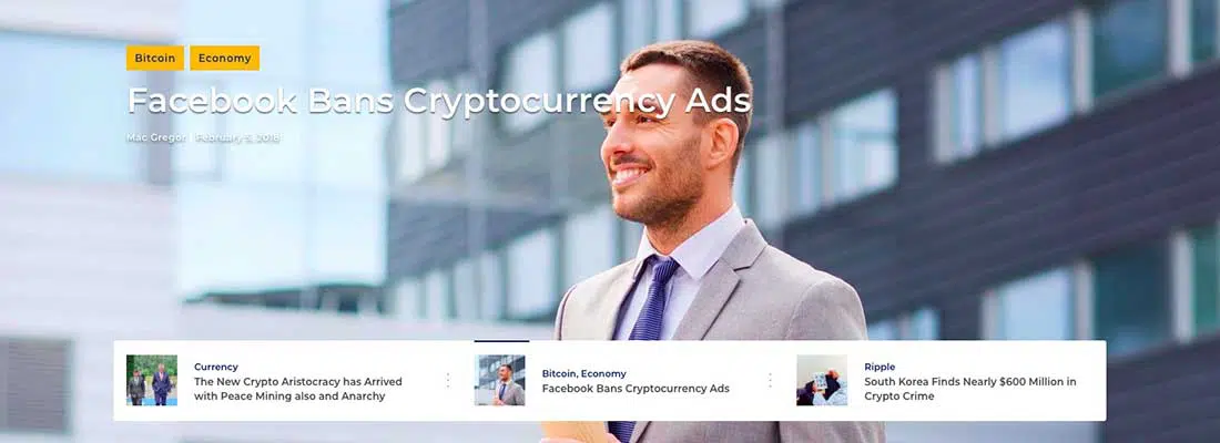 12 Coinmag - Tema WordPress do Blog CryptoCurrency