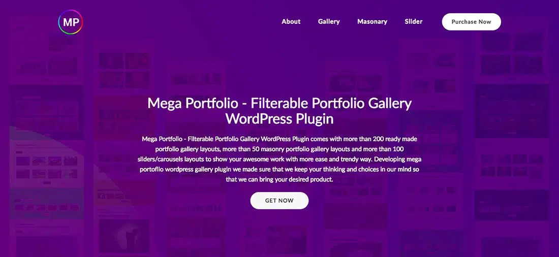 9 Mega Portfólio - Plugin WordPress responsivo para galeria de portfólio filtrável