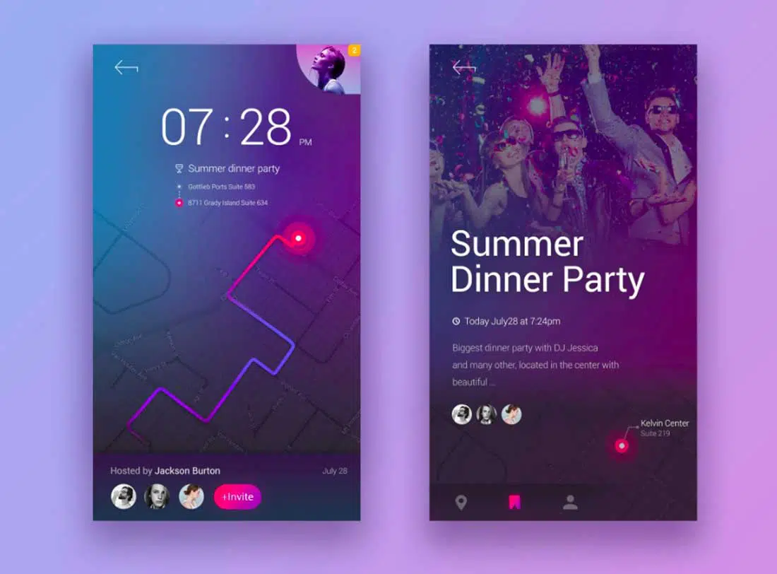 10 Evenimente Discover App User Interface Design