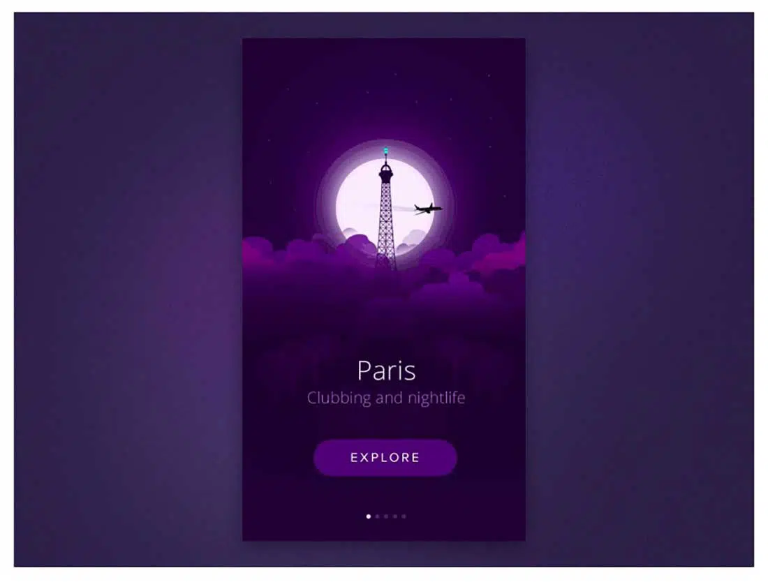 9 City Intro Animation App Design interfață utilizator