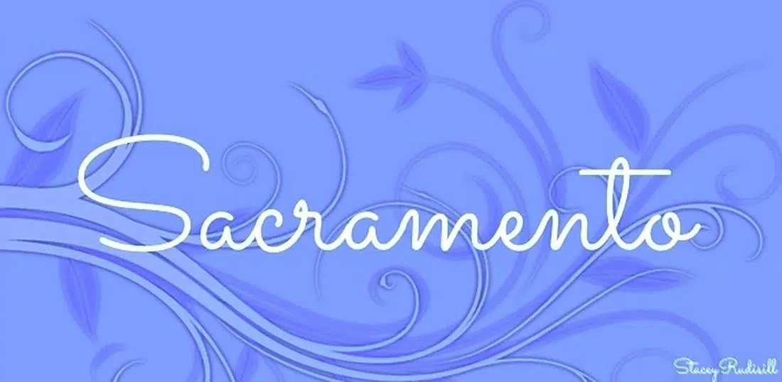 8 Sacramento Kostenlose elegante Schriftart