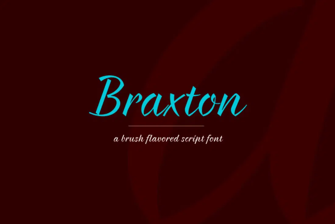 19 Braxton ฟรีแบบอักษรที่หรูหรา