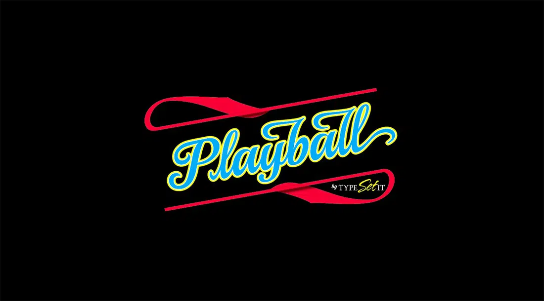 7 Playball ฟรีแบบอักษรที่หรูหรา