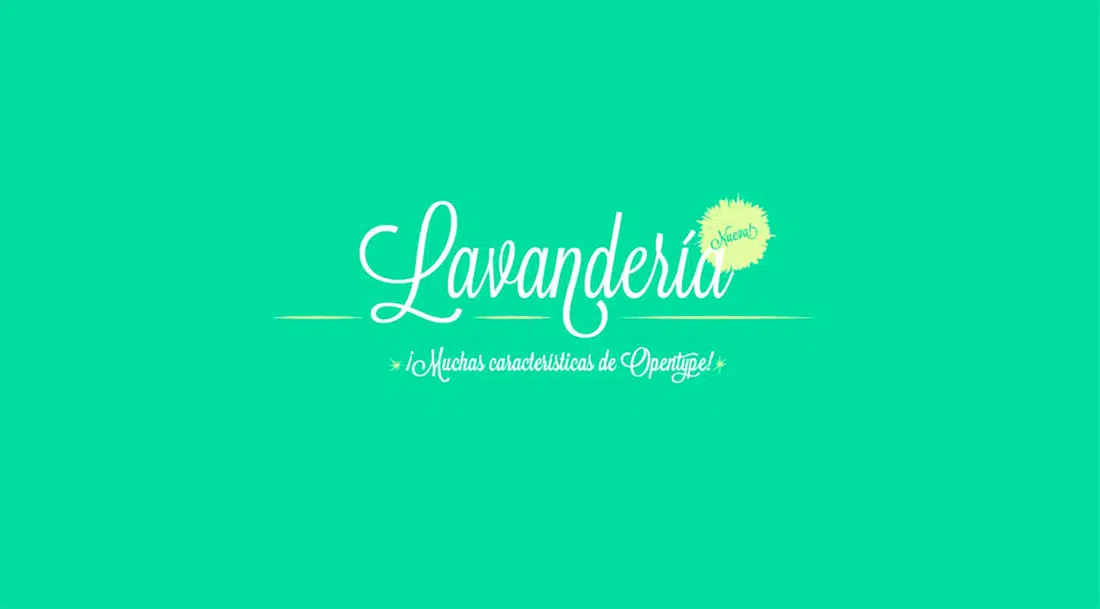 23 Lavanderia ฟรีแบบอักษรหรูหรา