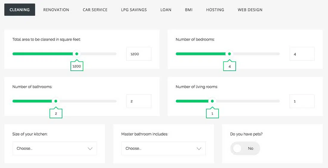 4 Kalkulator Biaya Untuk WordPress