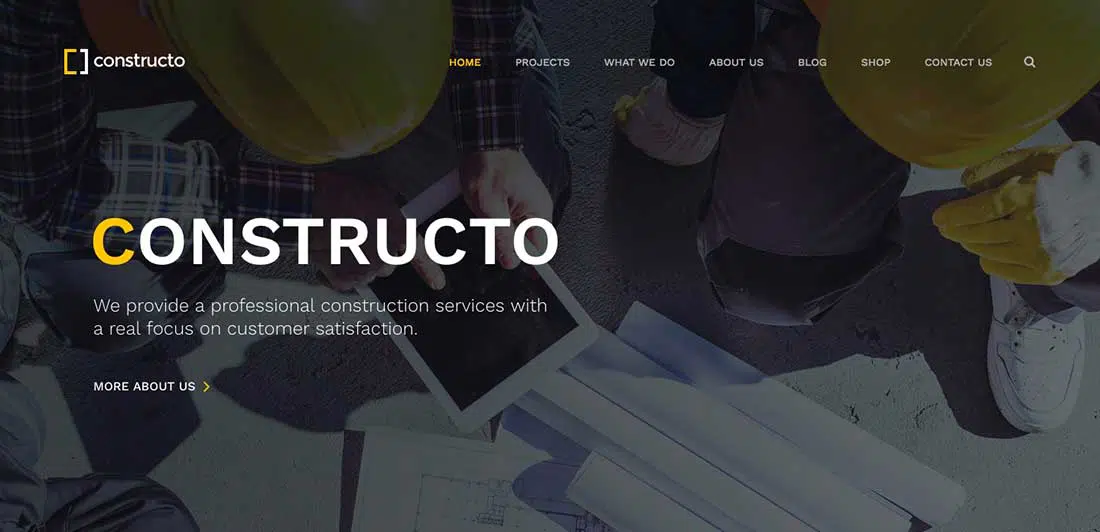 7 Constructo - 건설 WordPress 테마