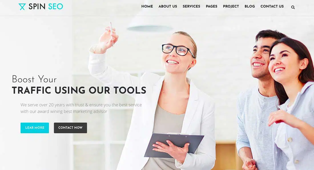 16 SPIN SEO - SEO & Business WordPress Theme!