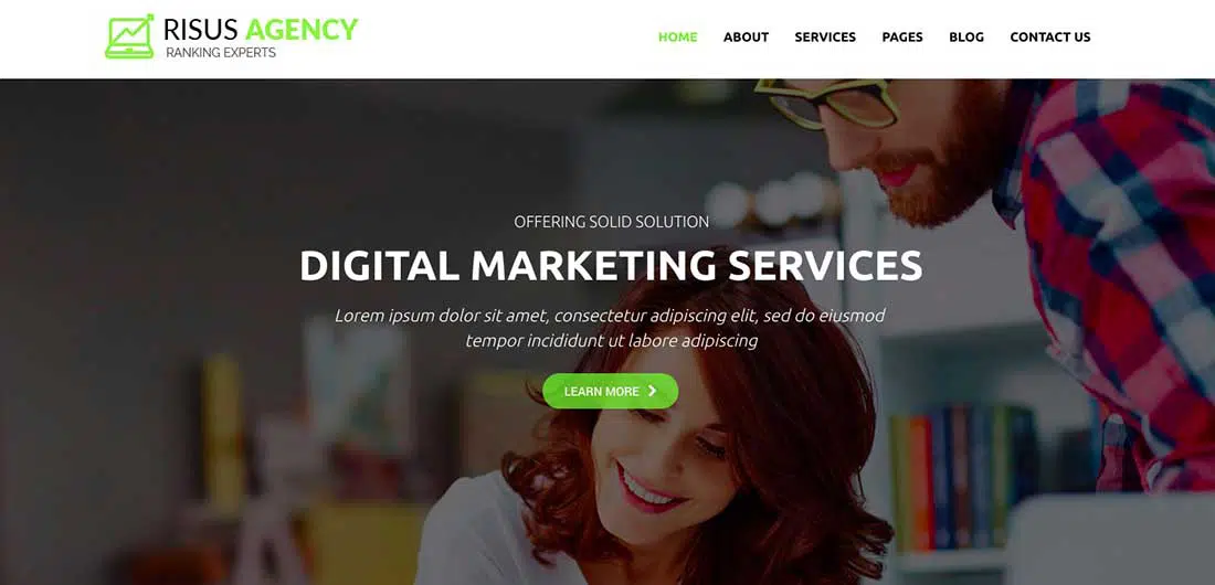 22 Risus Agency - Tema de WordPress para SEO y marketing digital