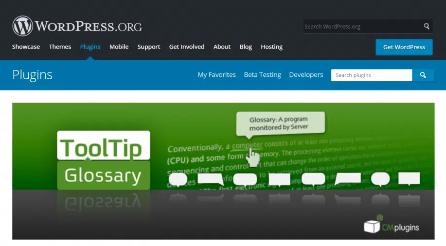 CM Tooltip อภิธานศัพท์ WordPress Plugin