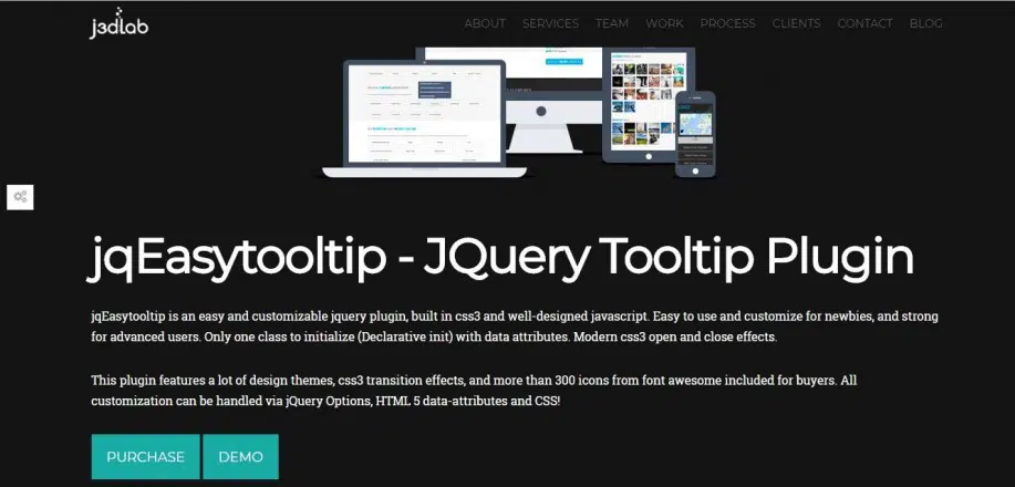 jqEasytooltip 워드프레스 플러그인