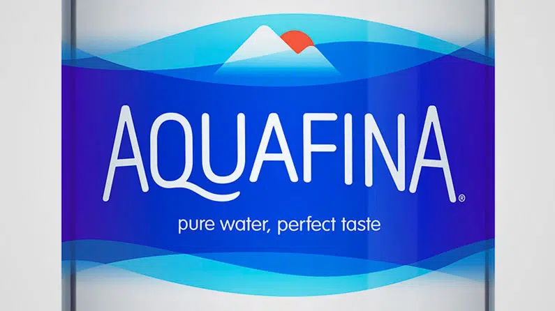 로고 디자인에서 모양의 중요성 이해 - Aquafina 로고