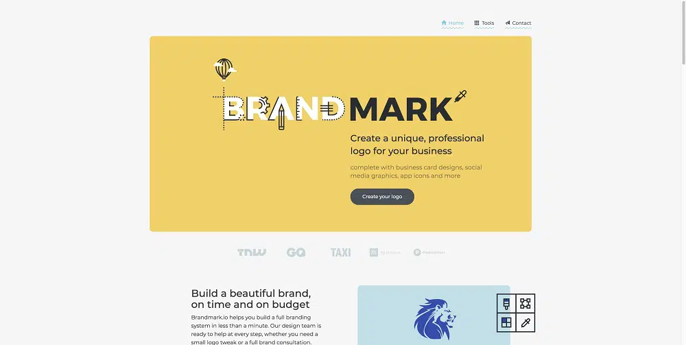 Las 8 mejores herramientas gratuitas de diseño de logotipos - Mark Maker