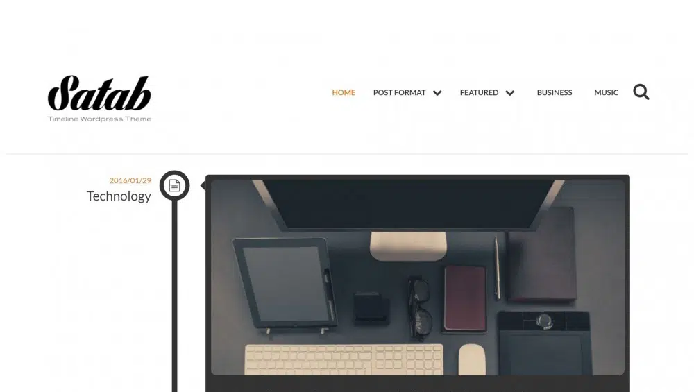 あなたのストーリーを伝えるための15のベストWordPressタイムラインテーマ-Satab