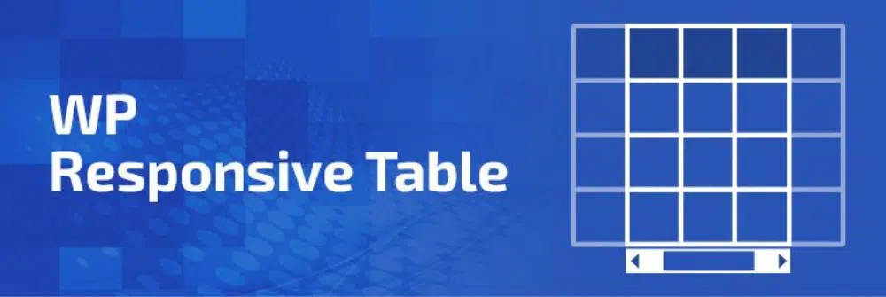 8 complementos de WordPress para mejores sitios web con capacidad de respuesta móvil - WP Responsive Table