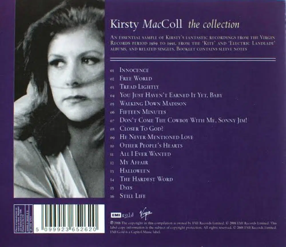 Cover the essentials-list of song- Kristy MacColl-lagu-koleksi