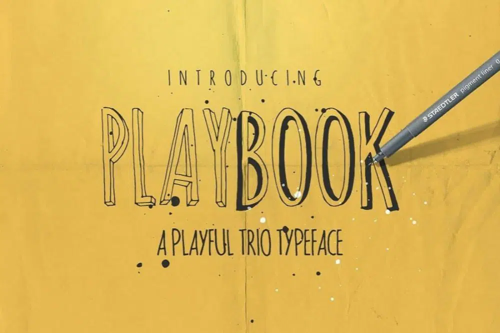 20 Font Garis Besar Terbaik untuk Memberi Desain Anda Tepi- Font PlayBook