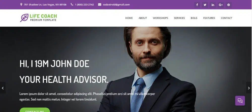 12 멋진 인생 코치 WordPress Themes- Life Coach