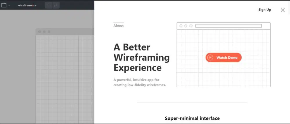 Wireframe — бесплатный инструмент для построения каркаса веб-сайта.