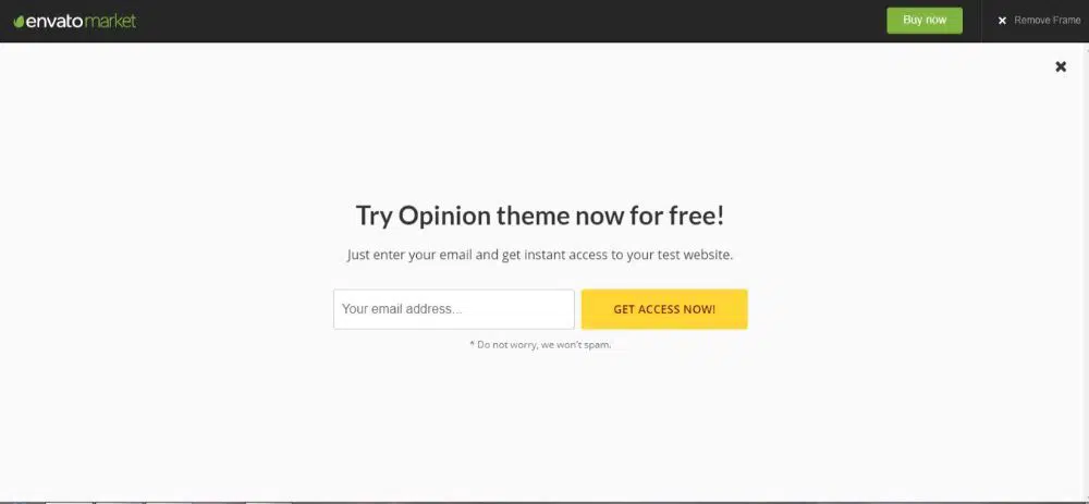 Imagine de previzualizare a Opiniei ThemeForest