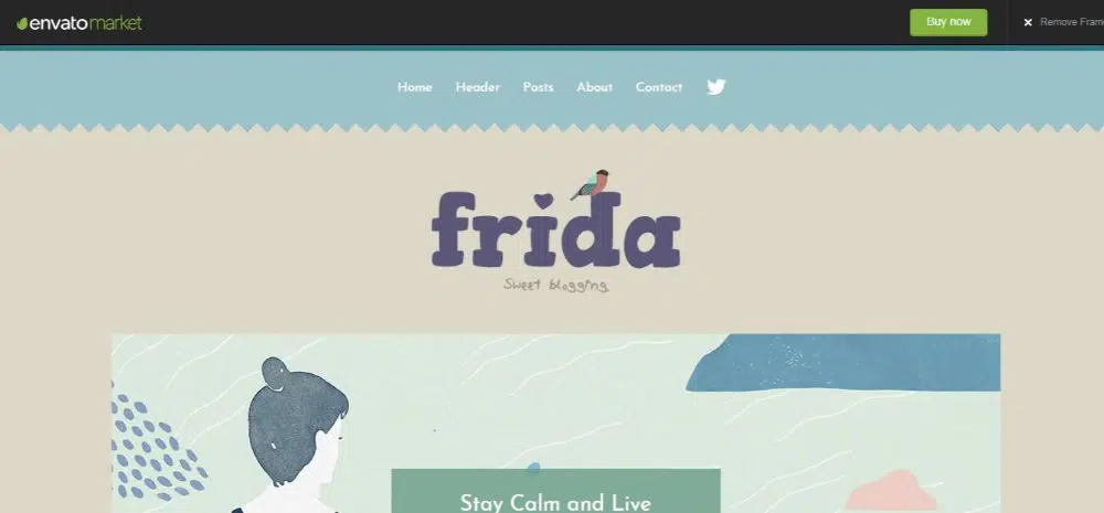 20 Tema & Template WordPress Feminin- Frida