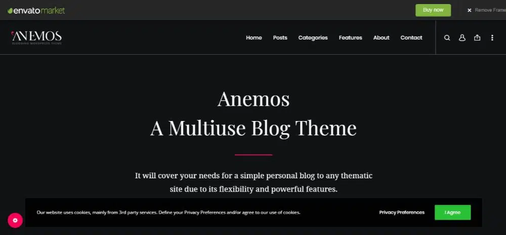 20 Tema & Template WordPress Feminin- Anemos