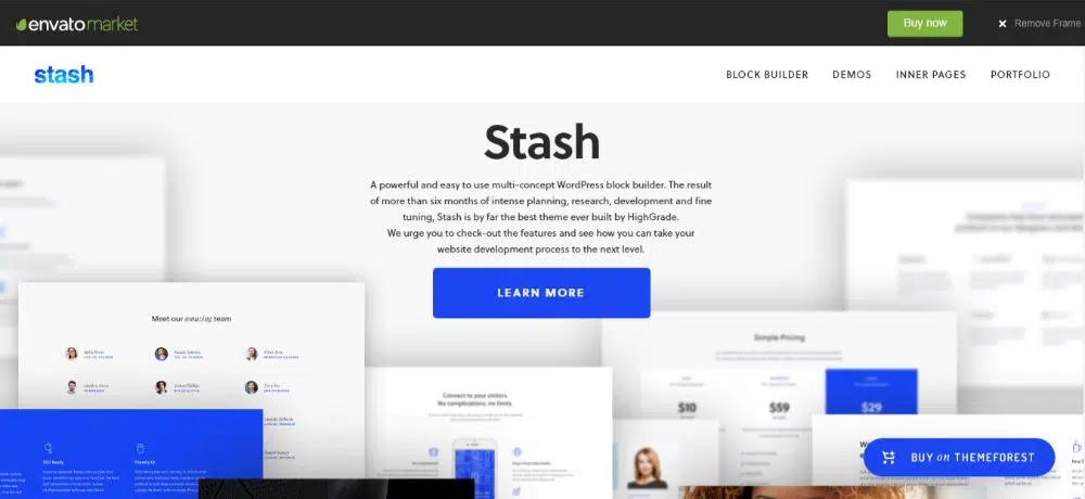 18 En İyi Minimalist WordPress Teması-Stash