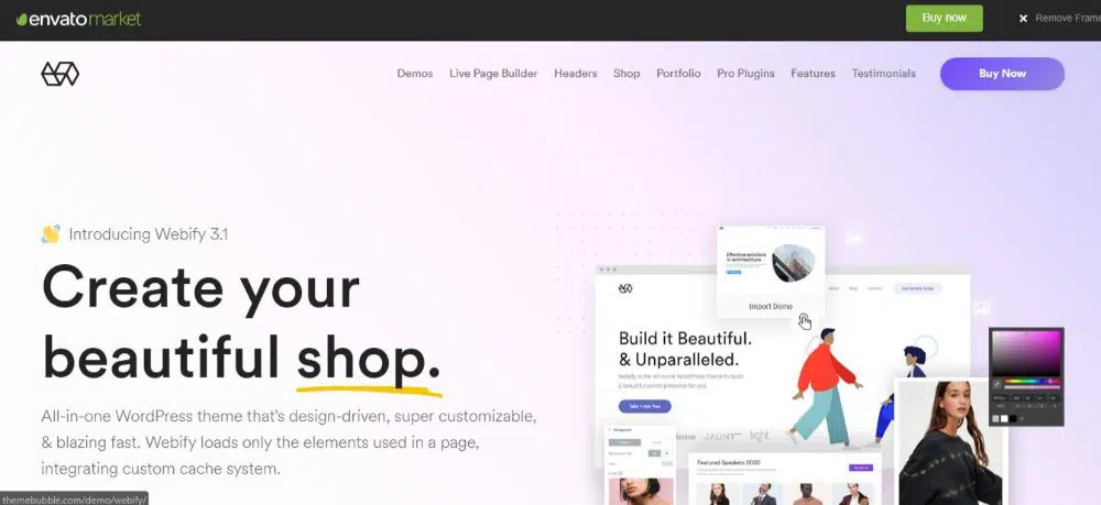 18 من أفضل ثيمات WordPress البسيطة- Webify