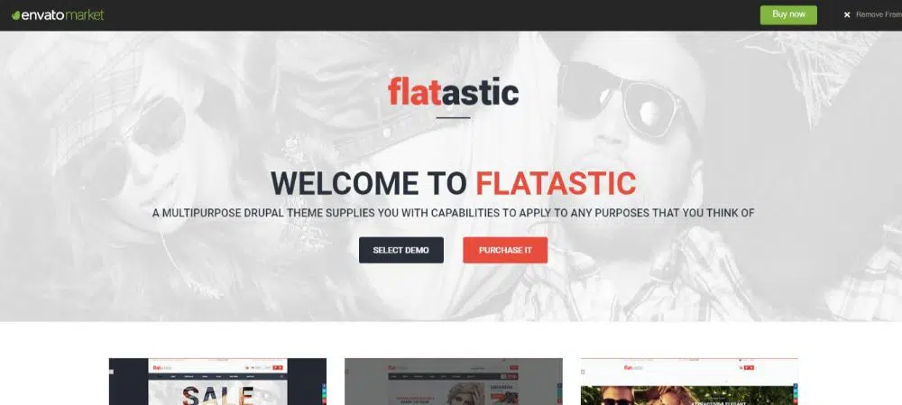 Flatastic - uniwersalny motyw eCommerce Drupal: