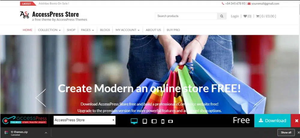 12 Tema WordPress eCommerce GRATIS- Akses Toko Pers