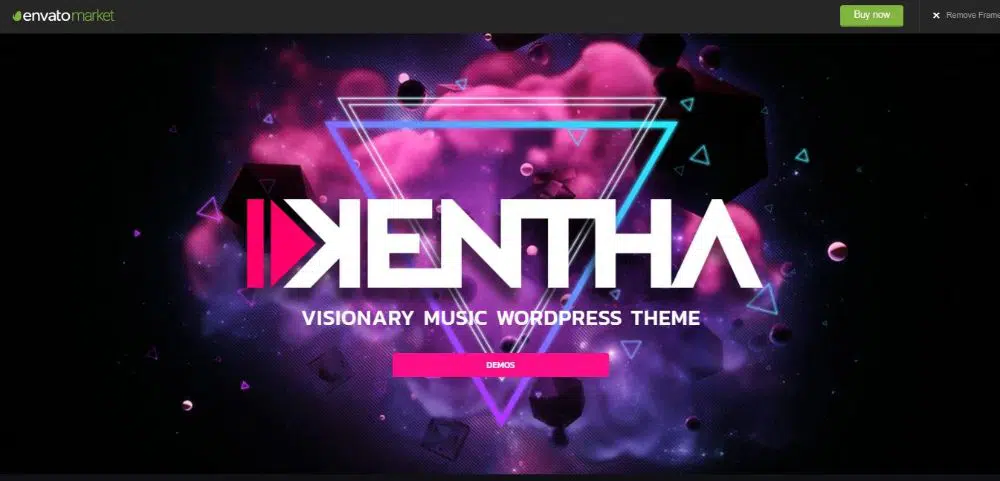 Kentha - Thème WordPress Non-Stop Music avec Ajax