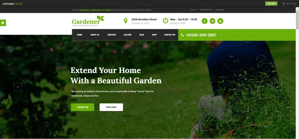 Gärtner - HTML-Vorlage für Garten- und Landschaftsbau