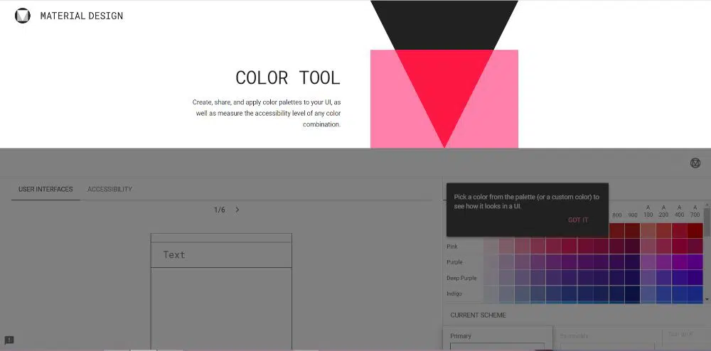 ColorTool - Generatoare de scheme de culori de folosit în 2020