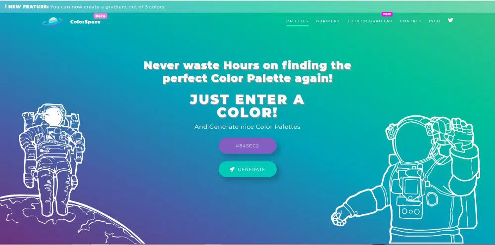 ColourSpace - مولدات نظام الألوان لاستخدامها في عام 2020