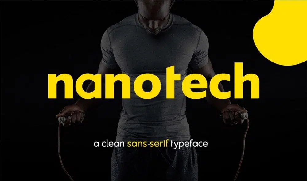 kostenlose Schriftart - Nanotech