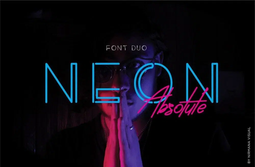 font gratuit - neon absolut