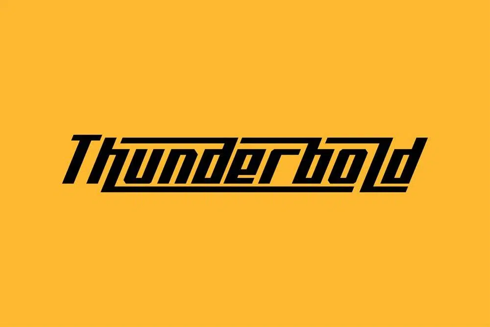 フリーフォント-thunderbold