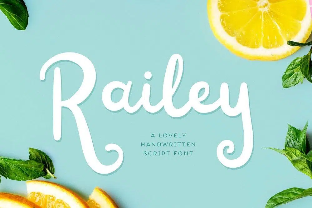 Kostenlose Schriftart - Railey