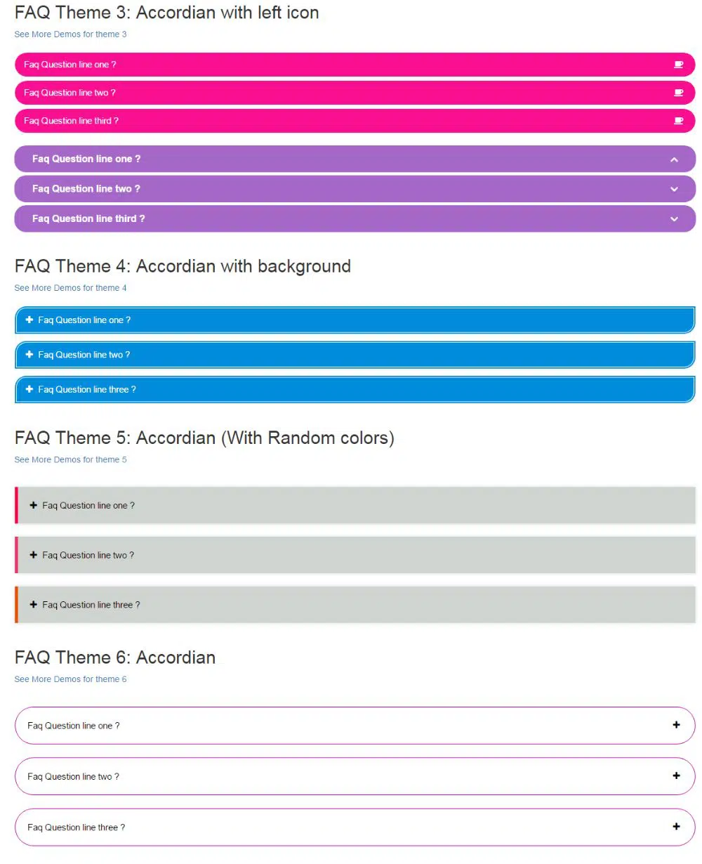 Complementos de Preguntas Frecuentes de WordPress - Preguntas Frecuentes Responsivas de HTML5