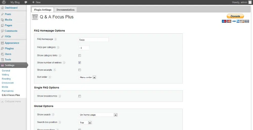 Plugins FAQ WordPress - FAQPlus